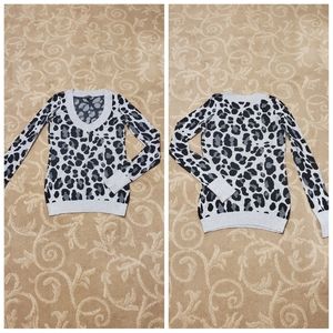 Express Leapord Print Sweater